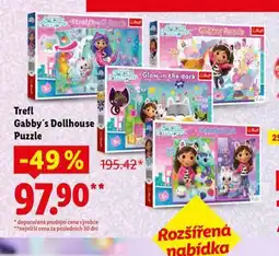 Lidl Trefl gabby's dollhouse puzzle nabídka