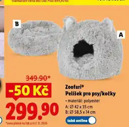 Lidl Zoofari pelíšek pro psy nabídka