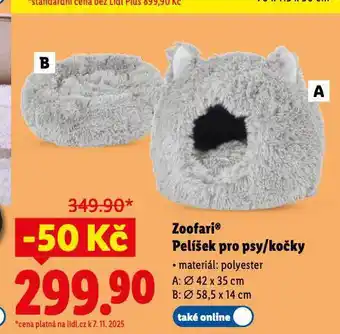 Lidl Zoofari pelíšek pro psy nabídka