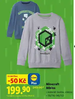 Lidl Minecraft mikina nabídka