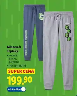 Lidl Minecraft tepláky nabídka