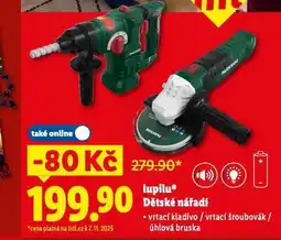 Lidl Lupilu dětské nářadí nabídka