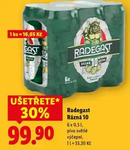 Lidl Pivo radegast nabídka