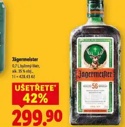 Lidl Jägermeister nabídka