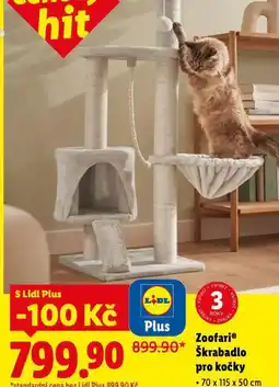Lidl Zoofari škrabadlo pro kočky nabídka
