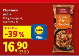 Lidl Chow mein nudle nabídka