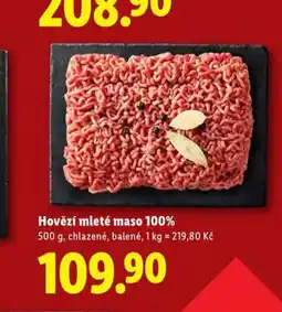Lidl Hovězí mleté maso nabídka