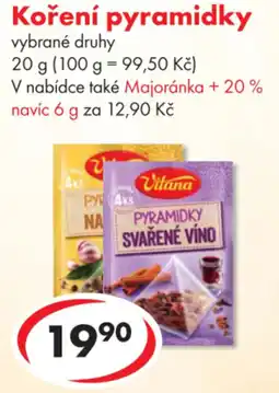 CBA Vitana Koření pyramidky nabídka