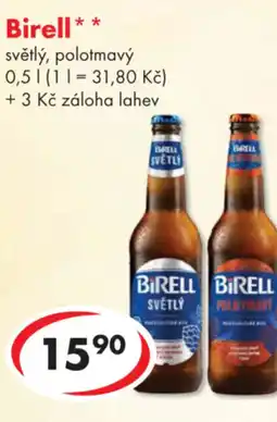 CBA Birell světlý, polotmavý nabídka