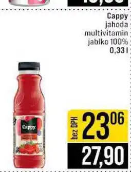 Jip Cappy jahoda multivitamin jablko 100% 0,33l nabídka