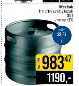 Jip Březňák 11 hořký světlý ležák 30l nabídka