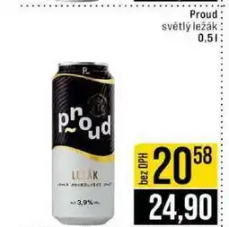 Jip Proud světlý ležák 0,5l nabídka