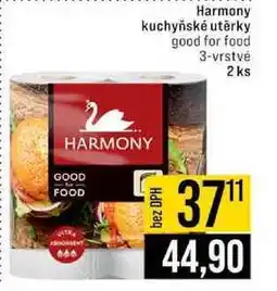 Jip Harmony kuchyňské utěrky good for food 3-vrstvé 2 ks nabídka