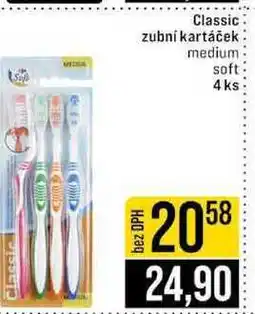 Jip Classic zubní kartáček medium soft 4 ks nabídka
