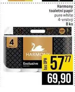 Jip Harmony toaletní papír pure white 4-vrstvý 8 ks nabídka