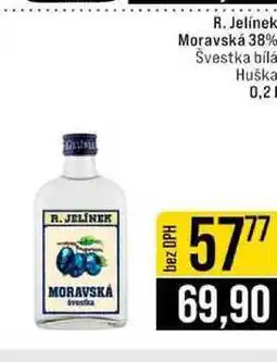 Jip R. Jelínek Moravská 38% Švestka bílá Huška 0,2l nabídka
