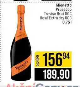 Jip Mionetto Prosecco Treviso Brut DOC Rosé Extra dry DOC 0,75l nabídka