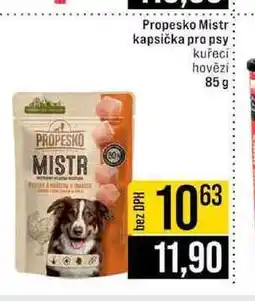 Jip Propesko Mistr kapsička pro psy kuřecí hovězí 85g nabídka