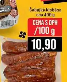 Jip Čabajka klobása cca 400 g 100g nabídka
