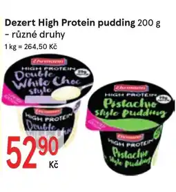 Žabka Dezert High Protein pudding nabídka