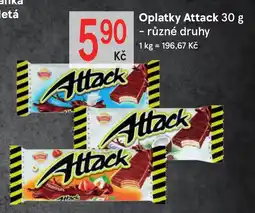 Žabka Oplatky Attack nabídka