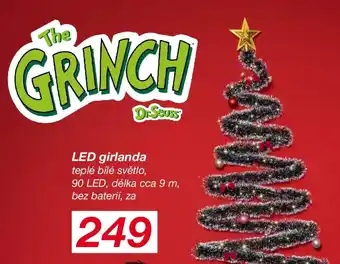 LED girlanda teplé bílé světlo