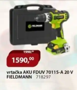 M.A.T. Vrtačka aku fduv 70115-a 20 v příklepová vrtačka 1200 w fdv fieldmann 718297 nabídka