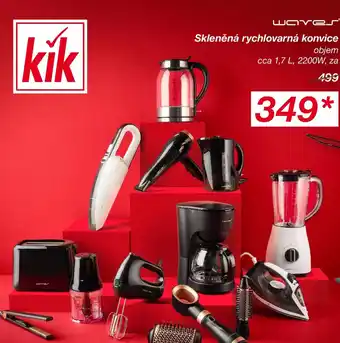 Kik Skleněná rychlovarná konvice nabídka