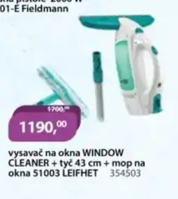 M.A.T. vysavač na okna WINDOW CLEANER + tyč + mop na okna 51003 LEIFHET nabídka
