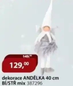 M.A.T. Dekorace andělka bí/stř mix 387296 nabídka
