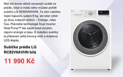 Datart Sušička prádla LG RC82V9AVHN bílá nabídka