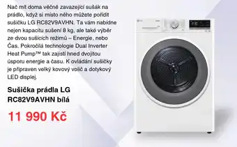Sušička prádla LG RC82V9AVHN bílá