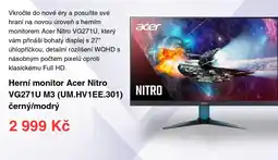 Datart Herní monitor Acer Nitro VG271U M3 (UM.HV1EE.301) černý/modrý nabídka