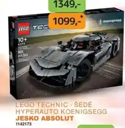 Dráčik LEGO Technic - šedé hyperauto koenigsegg nabídka