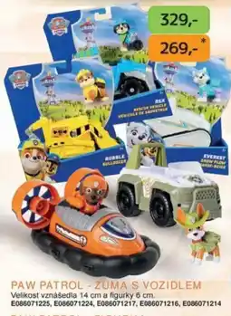 Dráčik Paw Patrol - zuma s vozidlem nabídka