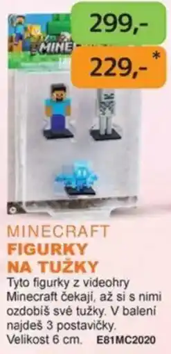 Dráčik Minecraft figurky na tužky nabídka