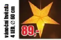 EVA Vánoční hvězda 4 LED, 60 cm nabídka