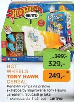 Dráčik Hot Wheels Tony Hawk cereal nabídka