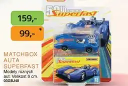 Dráčik Matchbox Auta superfast nabídka