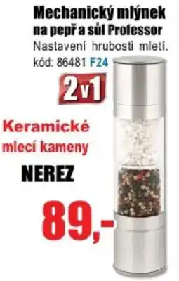 EVA Mechanický mlýnek na pepř a sůl Professor nabídka