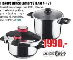 EVA Tlakové hrnce Lamart STEAM 4+7l nabídka