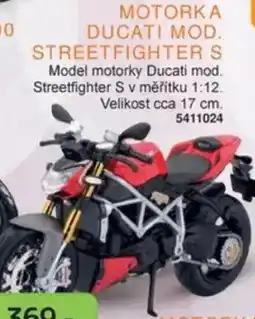 Dráčik Motorka Ducati mod. streetfighter S nabídka