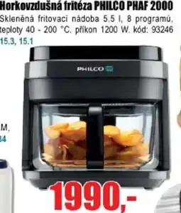EVA Horkovzdušná fritéza PHILCO PHAF 2000 nabídka
