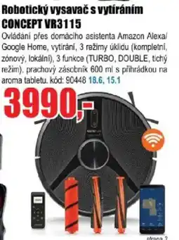EVA Robotický vysavač s vytíráním CONCEPT VR3115 nabídka