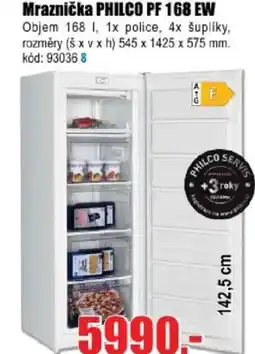 EVA Mraznička PHILCO PF 168 EW nabídka