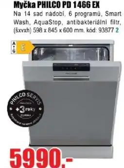 EVA Myčka PHILCO PD 1466 EX nabídka