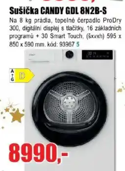 EVA Sušička CANDY GDL 8N2B-S nabídka