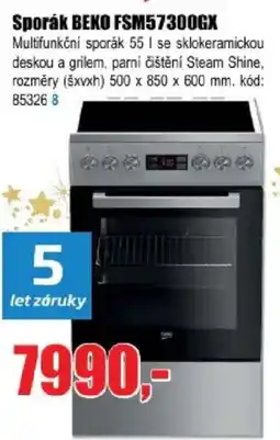 EVA Sporák BEKO FSM57300GX nabídka
