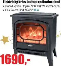 EVA Elektrický krb s imitací reálného ohně nabídka
