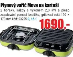 EVA Plynový vařič Meva na kartuši nabídka